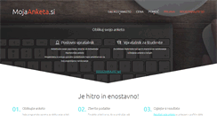 Desktop Screenshot of mojaanketa.si